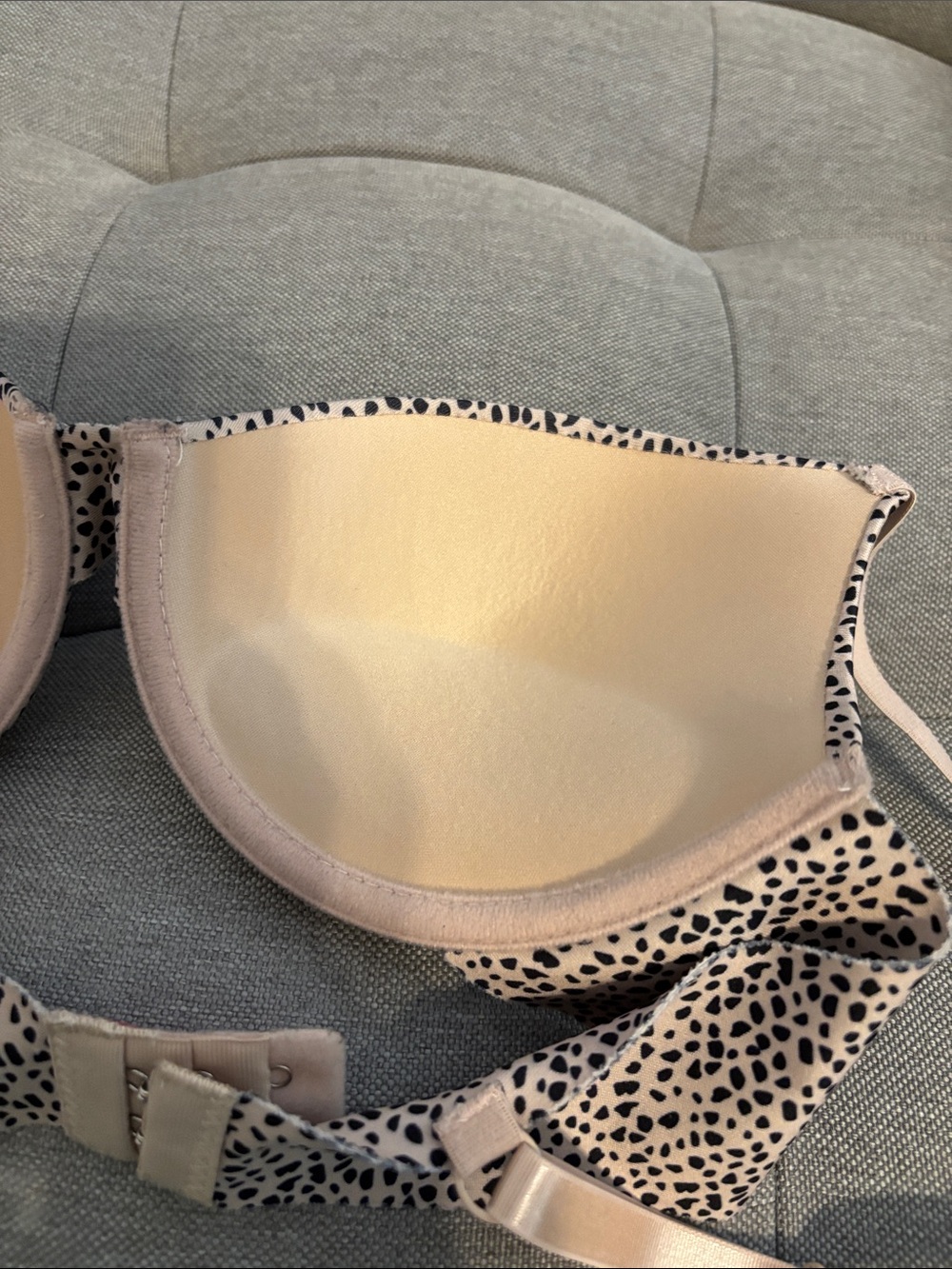 Isaac Mizrahi Beige Leopard Print Push-Up Underwire Bra - Picture 3 of 5